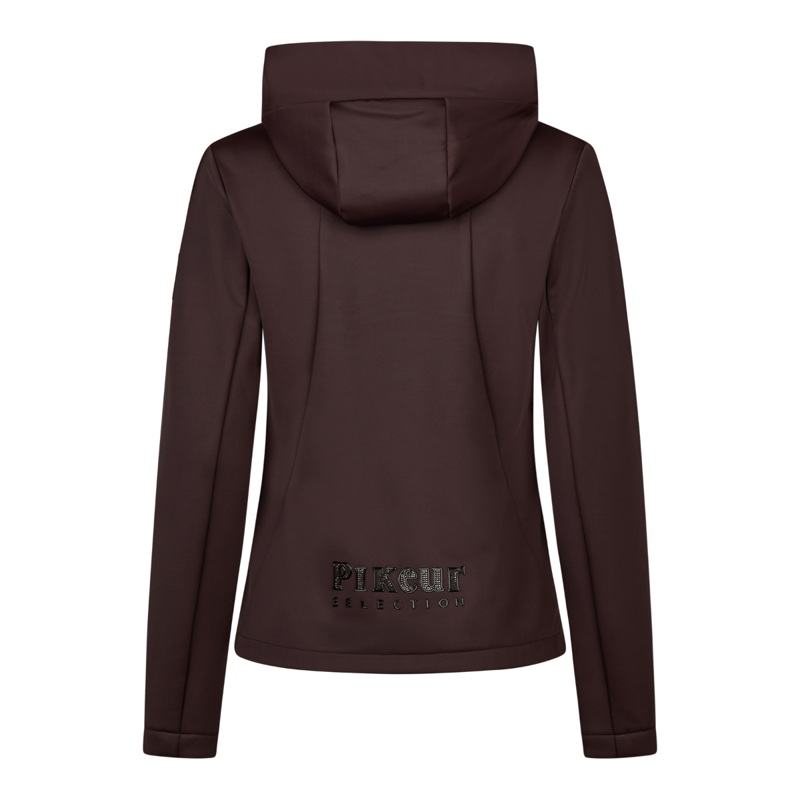 Pikeur Ladies TechVelvet Fleece Jacket - Chocolate Brown-1