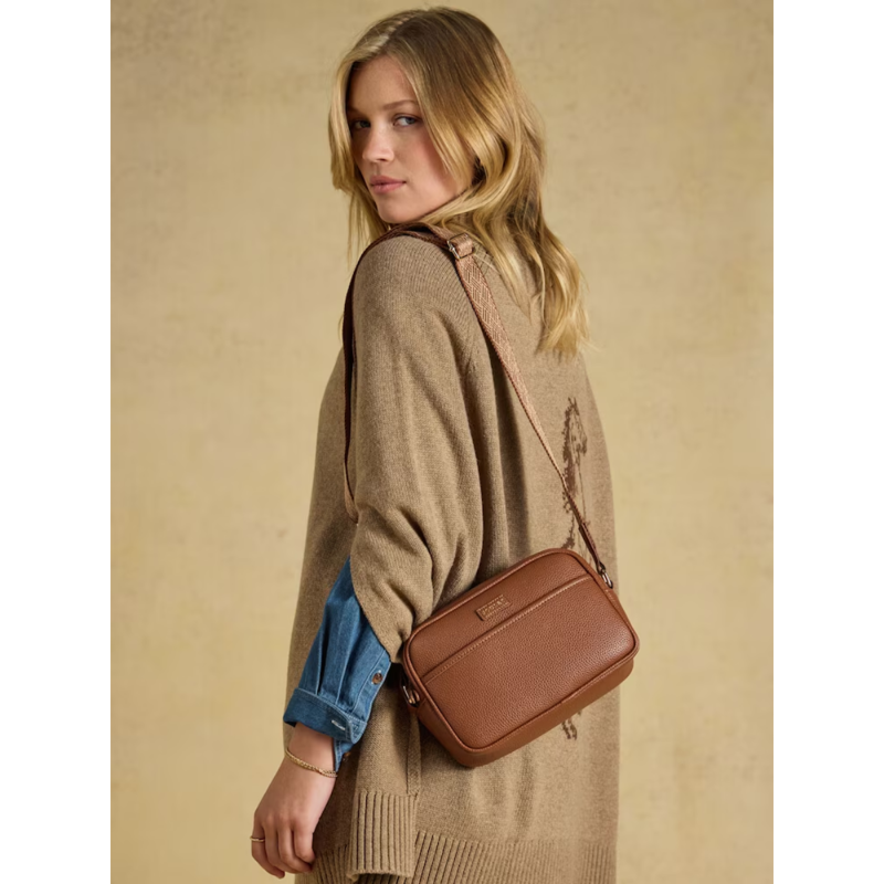 Joules Ladies Trent Cross Body Bag - Tan Brown-1