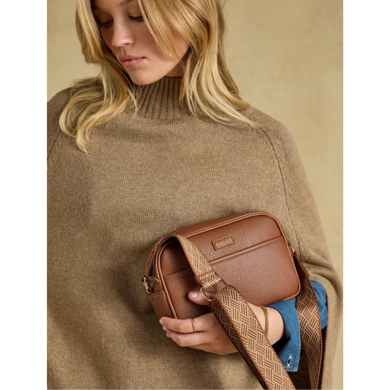 Joules Ladies Trent Cross Body Bag - Tan Brown-2