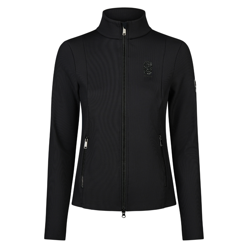 Pikeur Ladies Ribbed Fleece Jacket - Black