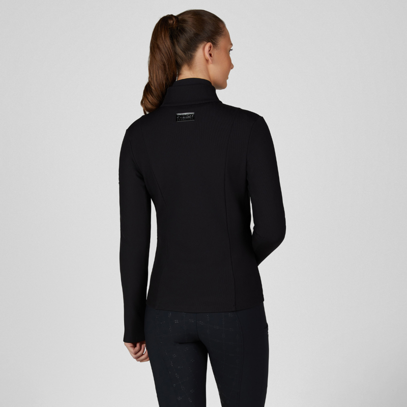 Pikeur Ladies Ribbed Fleece Jacket - Black-5