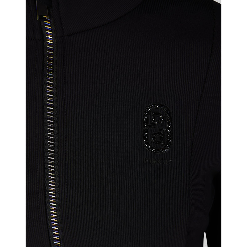Pikeur Ladies Ribbed Fleece Jacket - Black-3