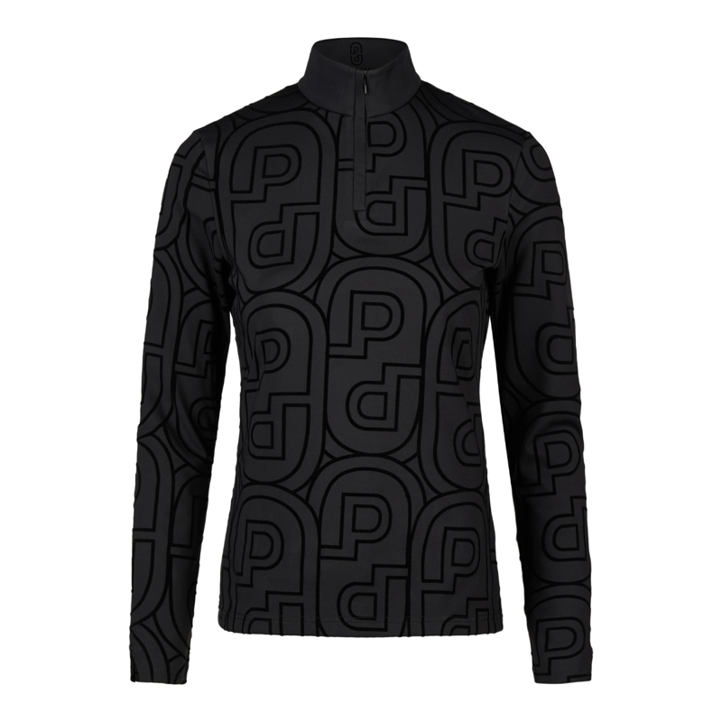 Pikeur Ladies Zip Print Shirt - Black