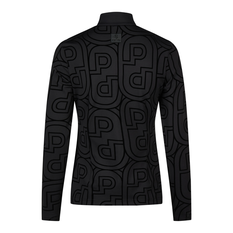Pikeur Ladies Zip Print Shirt - Black-1