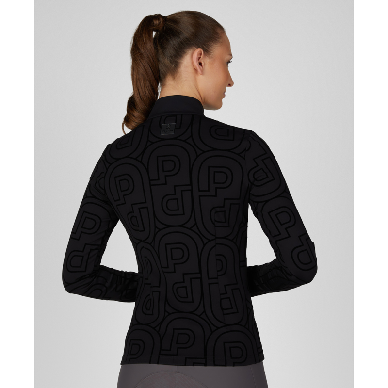 Pikeur Ladies Zip Print Shirt - Black-3