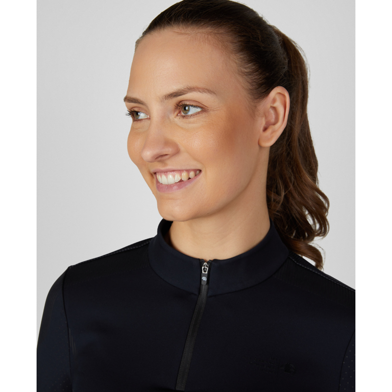 Pikeur Ladies Athleisure Zone Zip Shirt - Black-2