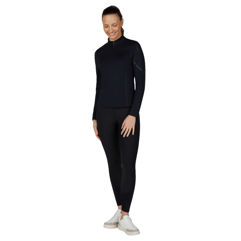 Pikeur Ladies Athleisure Zone Zip Shirt - Black-4