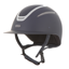 Evoke Elara Wide Peak Riding Hat - Navy/Silver Chrome