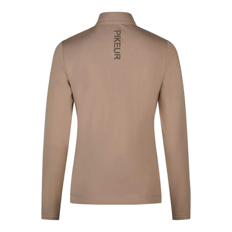 Pikeur Athleisure Ladies Zip Shirt - Mocha Cream-1