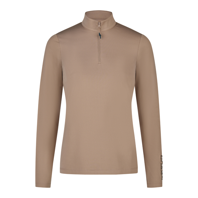 Pikeur Athleisure Ladies Zip Shirt - Mocha Cream