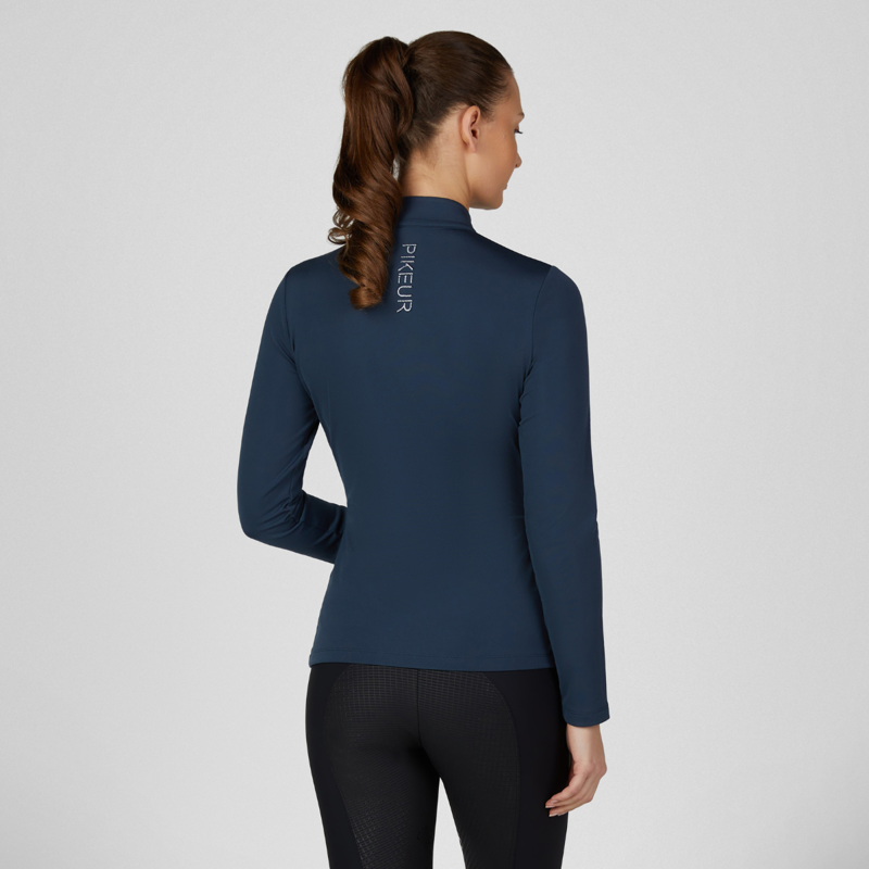 Pikeur Athleisure Ladies Zip Shirt - Nightblue-5