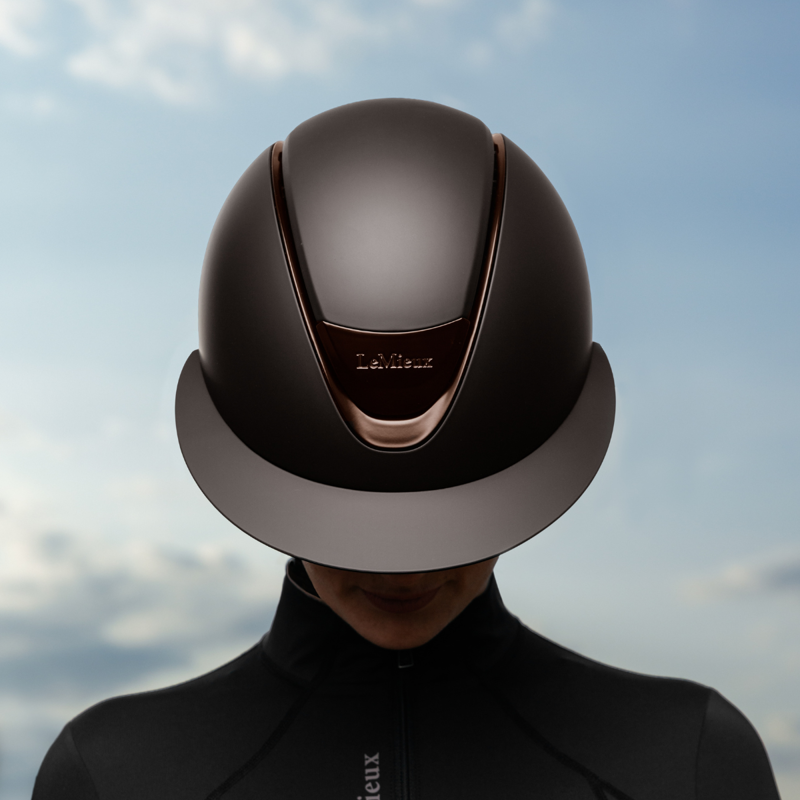 LeMieux Verv Competition Helmet - Matte Brown-1