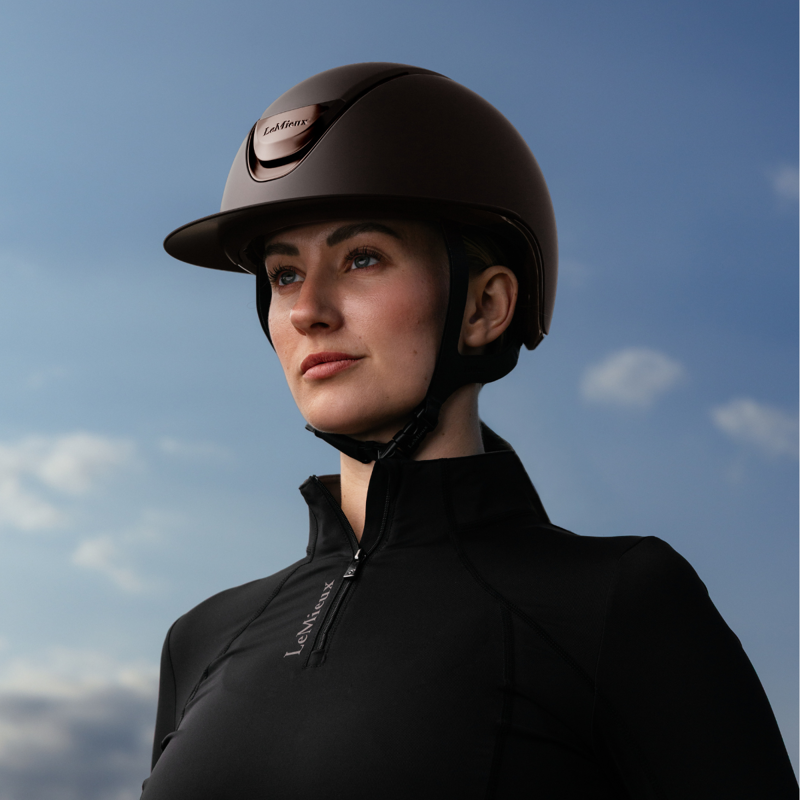LeMieux Verv Competition Helmet - Matte Brown-2