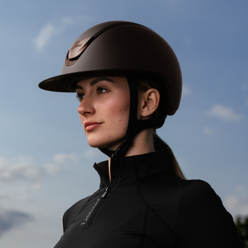 LeMieux Verv Competition Helmet - Matte Brown-3