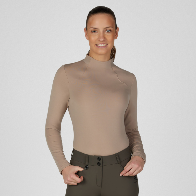 Pikeur Athleisure Ladies Rollneck - Mocha Cream-3
