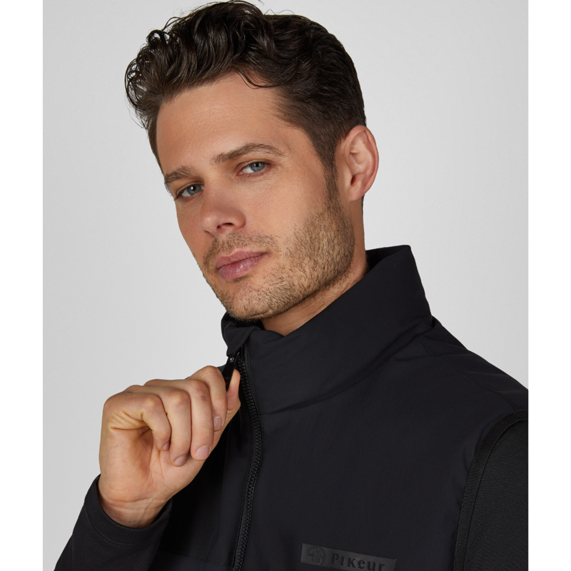 Pikeur Athleisure Men's Quilted Vest - Black-2