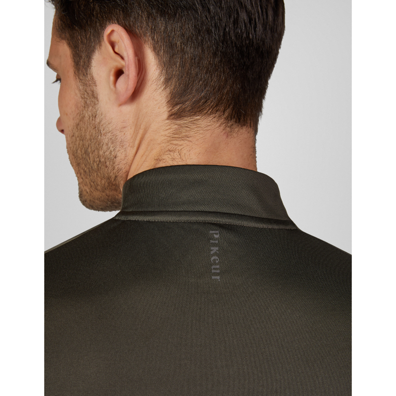 Pikeur Athleisure Men's Zip Shirt - Olive Green-3