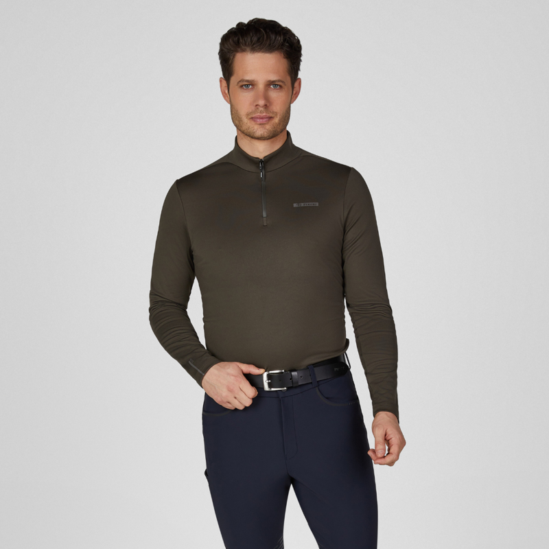 Pikeur Athleisure Men's Zip Shirt - Olive Green-4