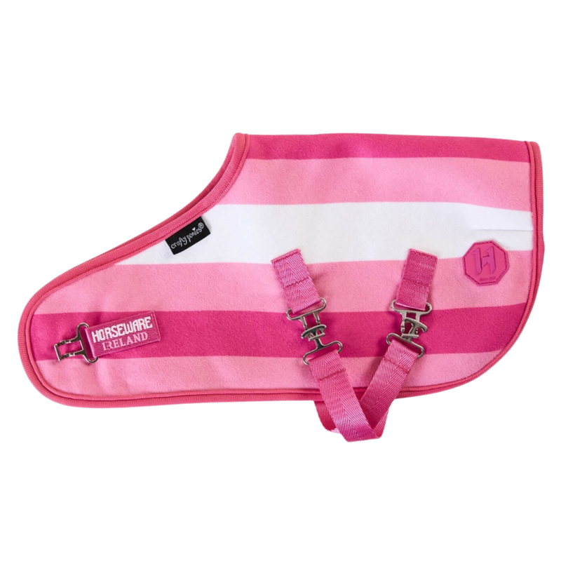 Crafty Ponies Horseware Newmarket Fleece Cooler - Witney Pink-1