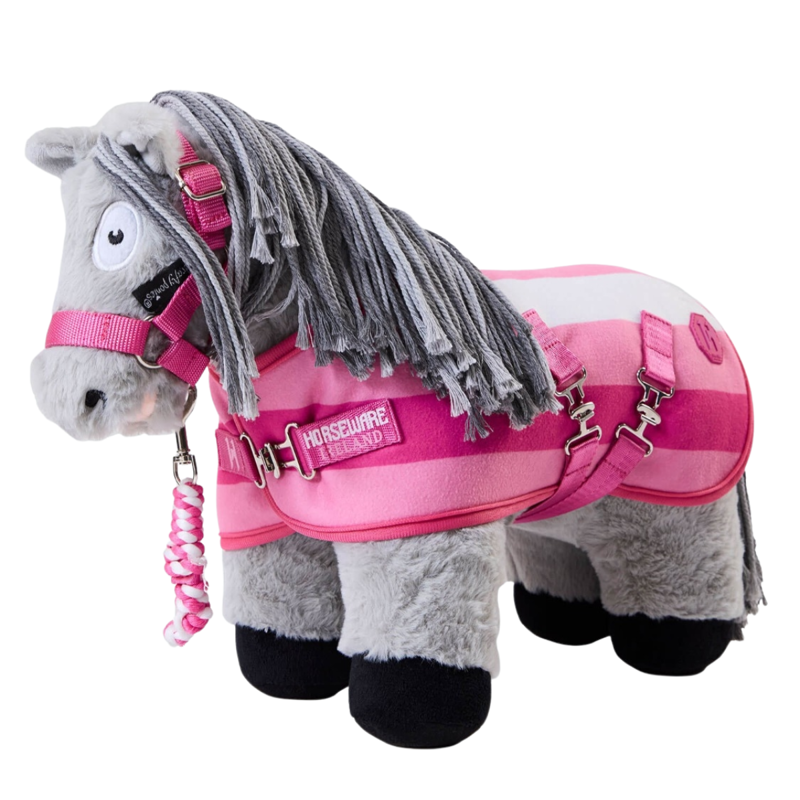 Crafty Ponies Horseware Headcollar and Leadrope - Witney Pink-2
