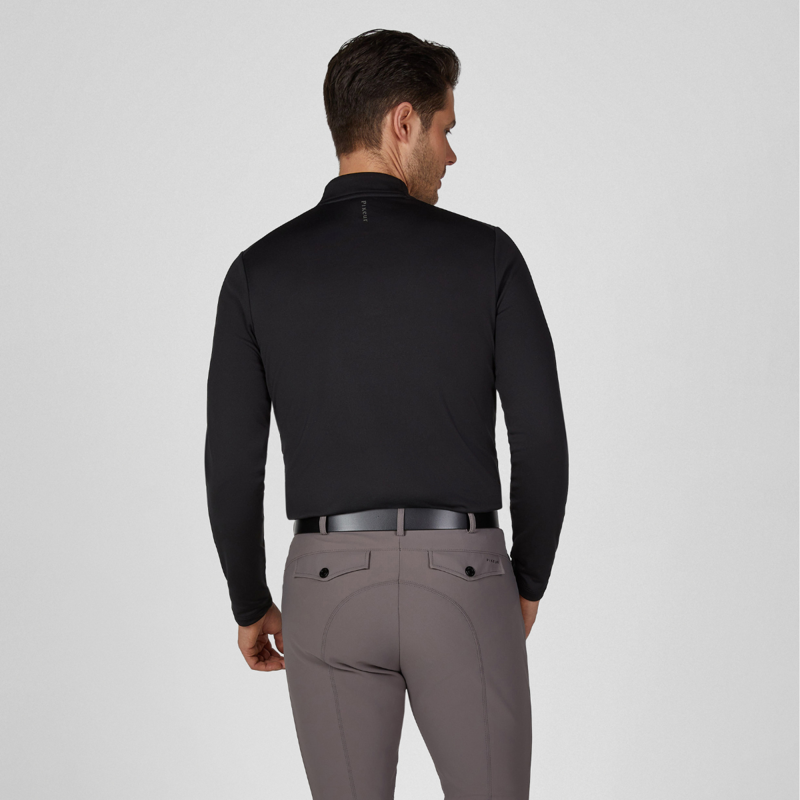 Pikeur Athleisure Men's Zip Shirt - Black-5