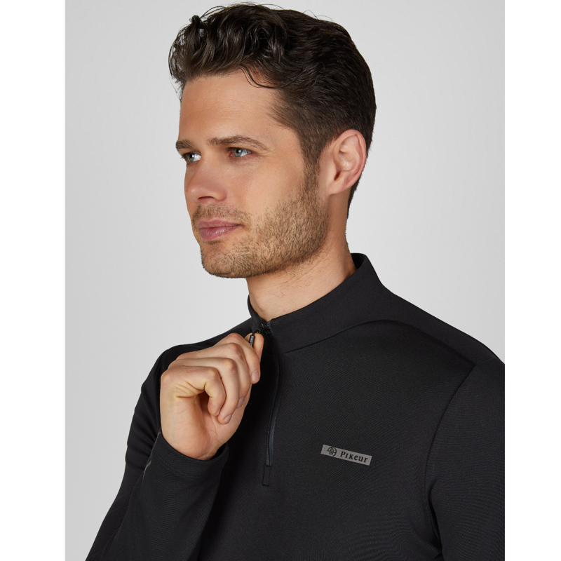 Pikeur Athleisure Men's Zip Shirt - Black-2
