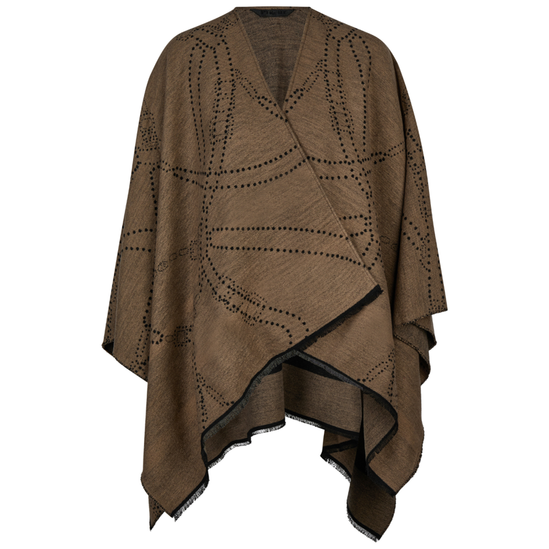 Pikeur Selection Ladies Knit Cape - Mocha Cream