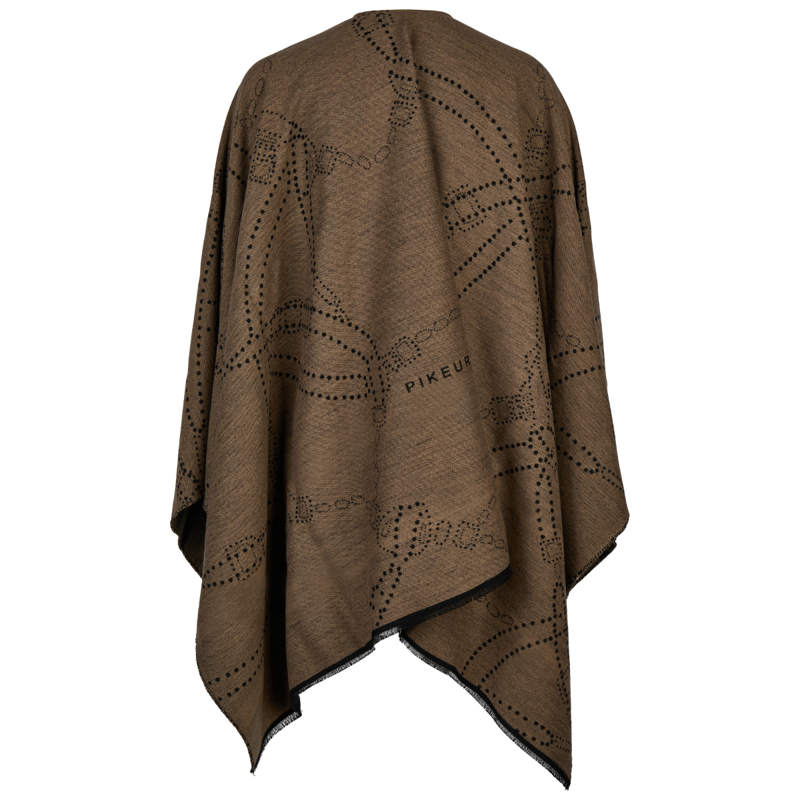 Pikeur Selection Ladies Knit Cape - Mocha Cream-1