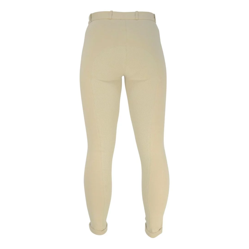 Hy Equestrian Raised Polka Dot Ladies Jodhpurs - Beige - 24 inch-2