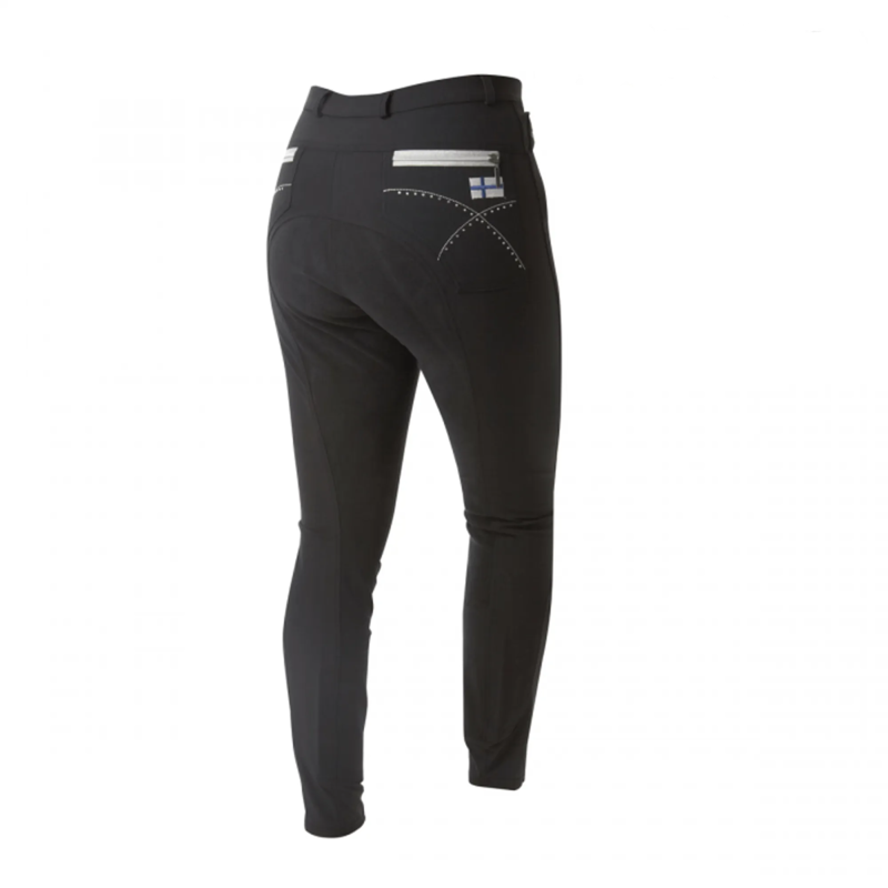 Montar Childrens Finland Flag Breeches with Full Seat - Black