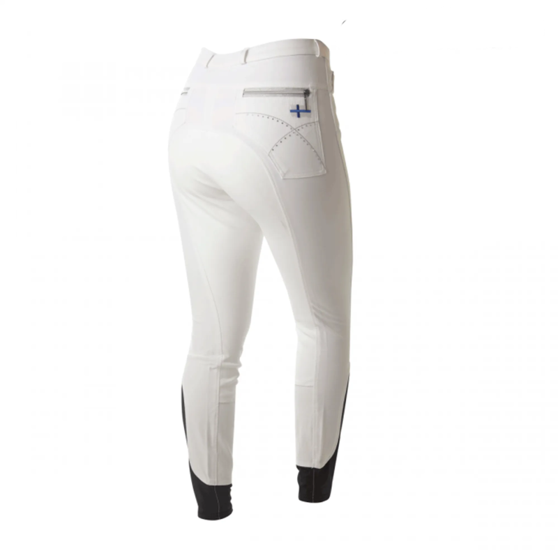 Montar Childrens Finland Flag Breeches with Full Seat - White