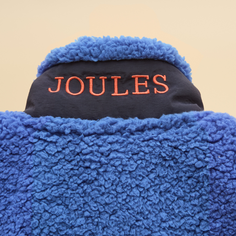 Joules Boys' Billy Fleece Gilet - Blue/Orange-2