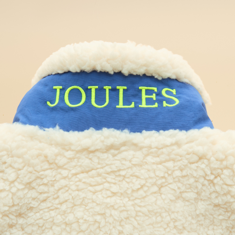 Joules Boys' Billy Fleece Gilet - Cream/Blue-2