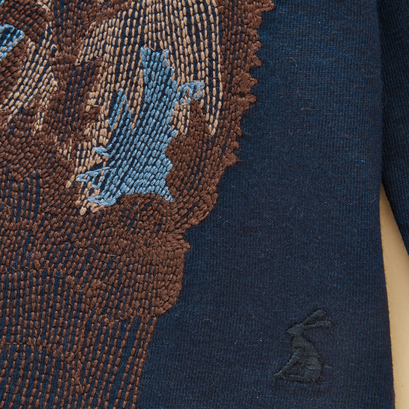 Joules Boy's Finlay Applique T-Shirt - Navy-2