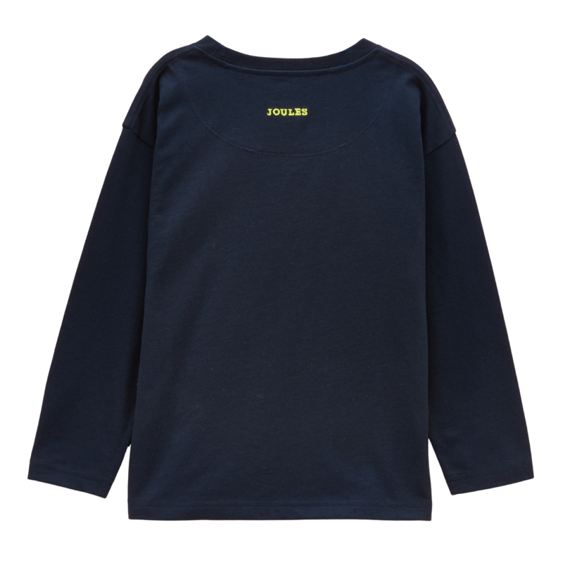 Joules Boy's Finlay Applique T-Shirt - Navy-1