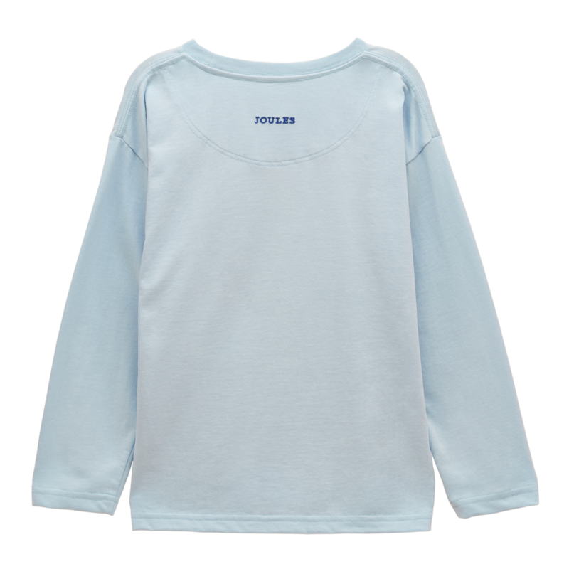 Joules Boy's Finlay Screenprint Long Sleeve T-Shirt - Blue Jonty-1