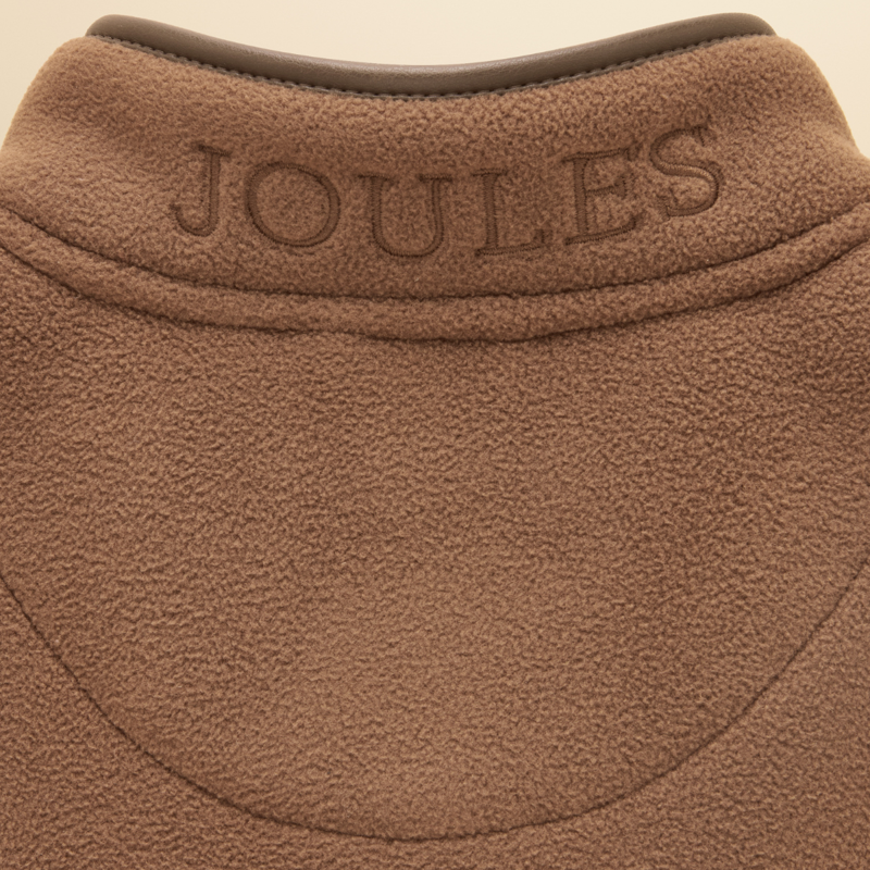 Joules Kids' Heritage Fleece Gilet - Chocolate Brown-2