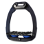 Flex-On Safe-On Inclined Ultra-Grip Stirrups - Navy Blue/Black/Blue