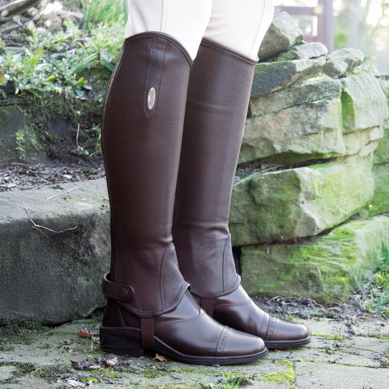 Brogini Vicenza Leather Regular Gaiters - Brown-1