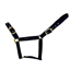 Cameo Suede Padded Headcollar - Black