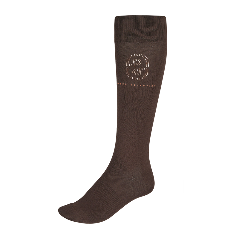 Pikeur Ladies Selection Knee Socks Studs- Chocolate Brown