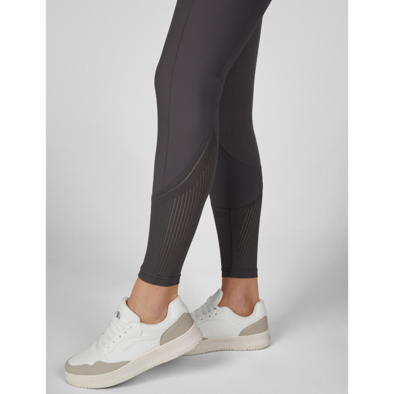 Pikeur Ladies Ceelina Grid TexLeather Breeches - Basalt Grey-4