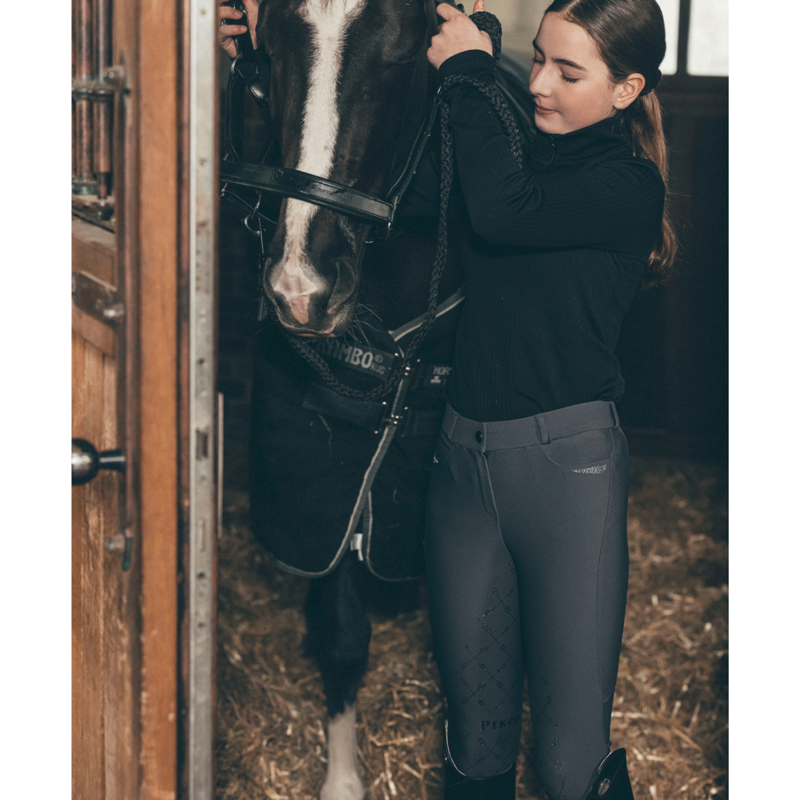 Pikeur Kids Ceeliana GripTec Breeches - Graphite Blue-2