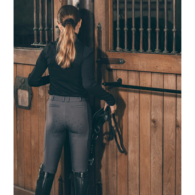 Pikeur Kids Ceeliana GripTec Breeches - Graphite Blue-3
