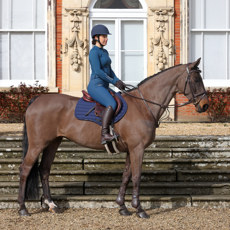 Aubrion Equestrian Winter Long Sleeve Base Layer - Estate Blue-7