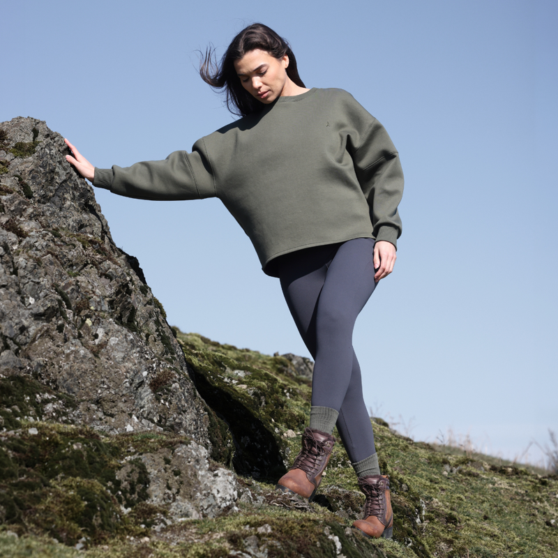 Aubrion React Sweatshirt - Khaki-5