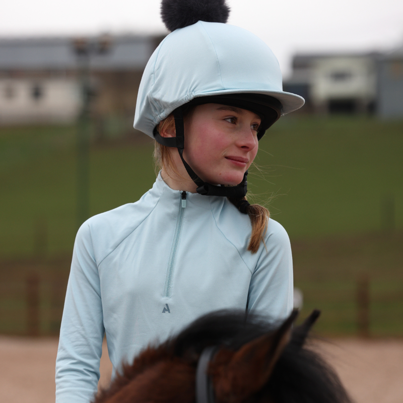 Aubrion Young Rider React Winter Base Layer - Arctic Blue-13