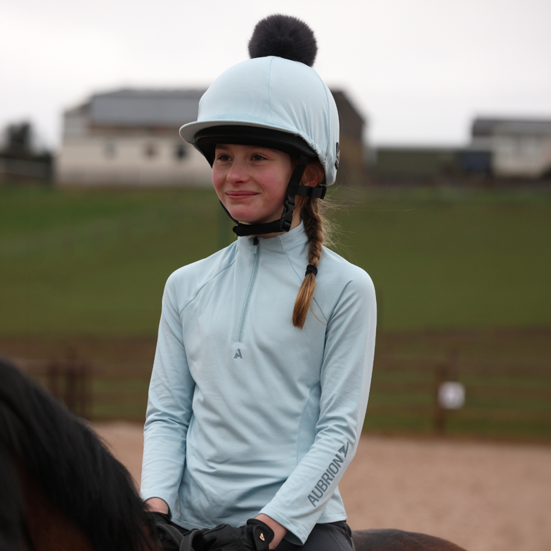 Aubrion Young Rider React Winter Base Layer - Arctic Blue-11