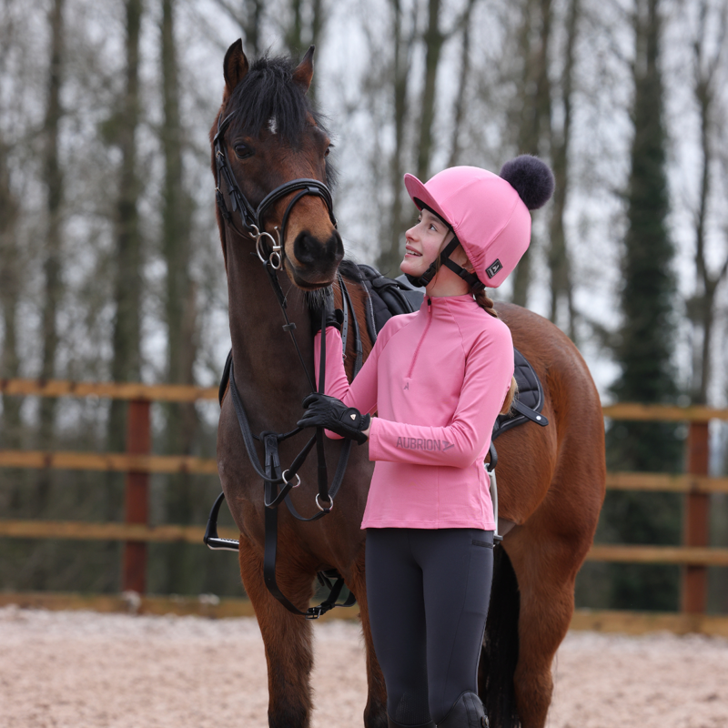 Aubrion Young Rider React Winter Base Layer - Candy Floss-10