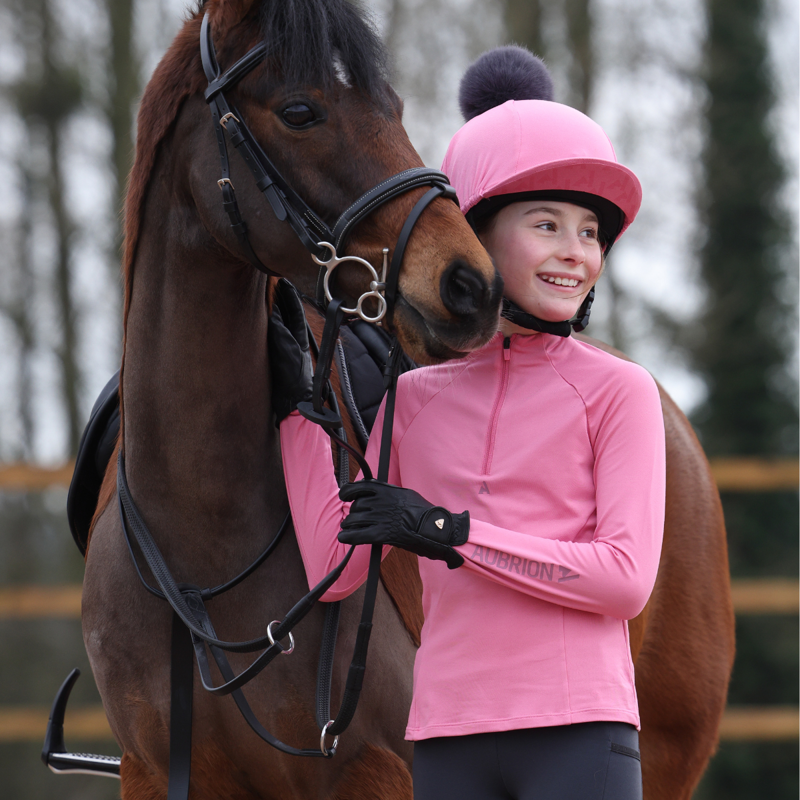 Aubrion Young Rider React Winter Base Layer - Candy Floss-9
